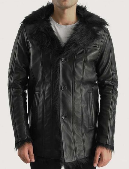 Furcliff Leather Coat