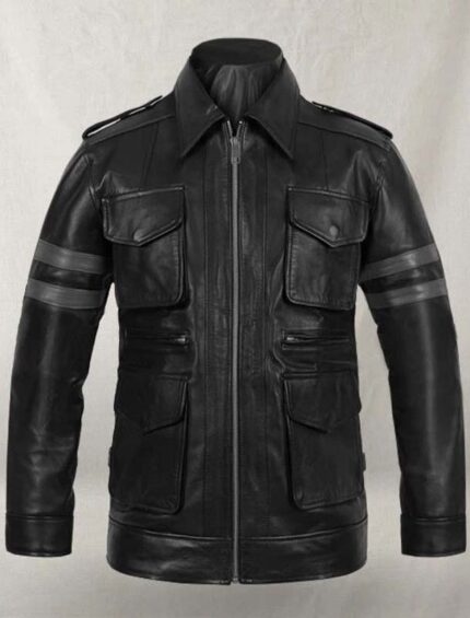 Leon S Kennedy Resident Evil 6 Genuine Lambskin Leather Jacket