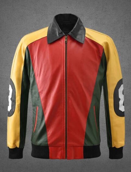 8 Ball Pool Cosplay Seinfeld Puddy Patrick Warburton Bomber Leather Jacket