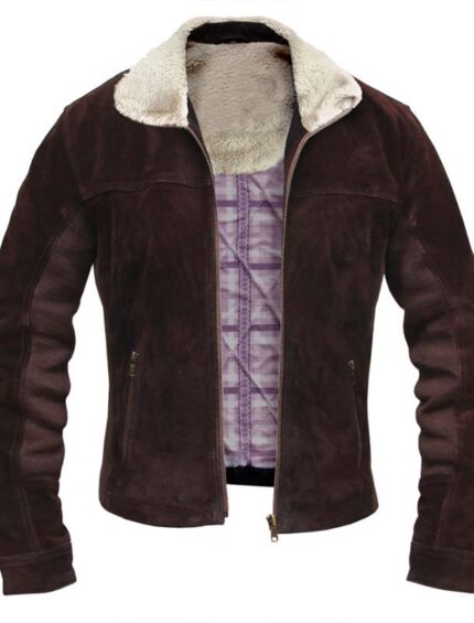 The Walking Dead Andrew Lincoln Biker Suede Leather Jacket