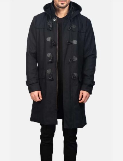 Drake Wool Hooded Duffle Coat